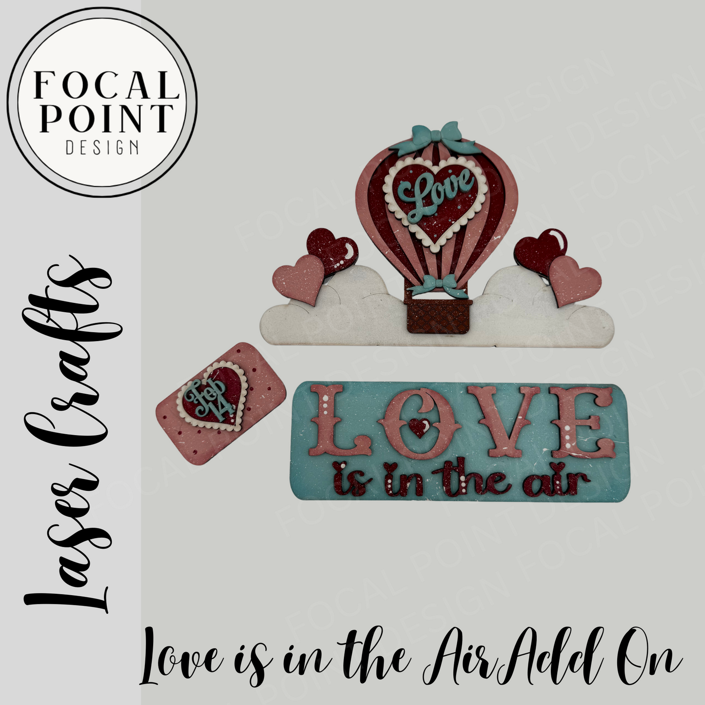 Love is in the air Valentine Truck/ Bench Add On