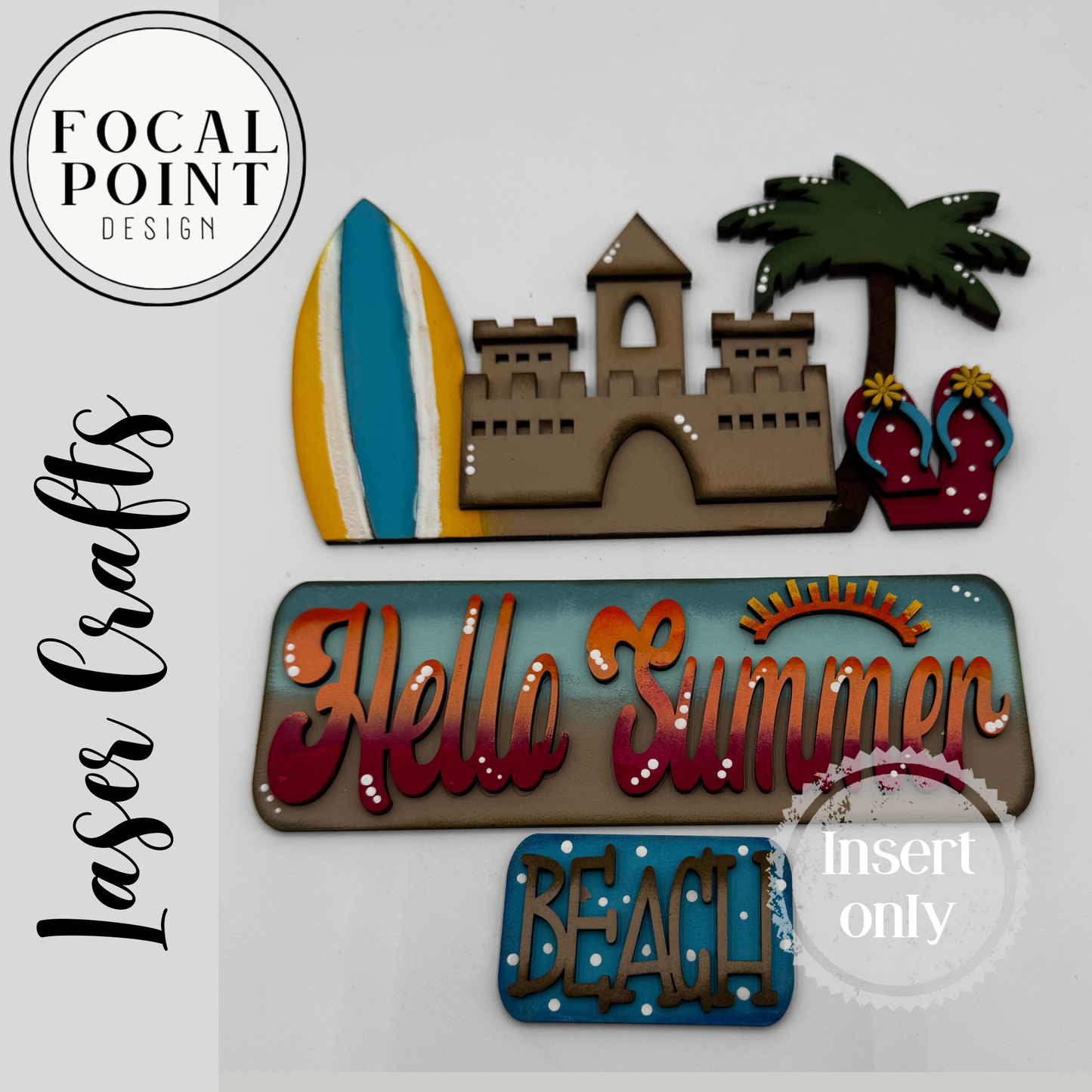 Hello Summer beach inspired add on for interchangeable truck