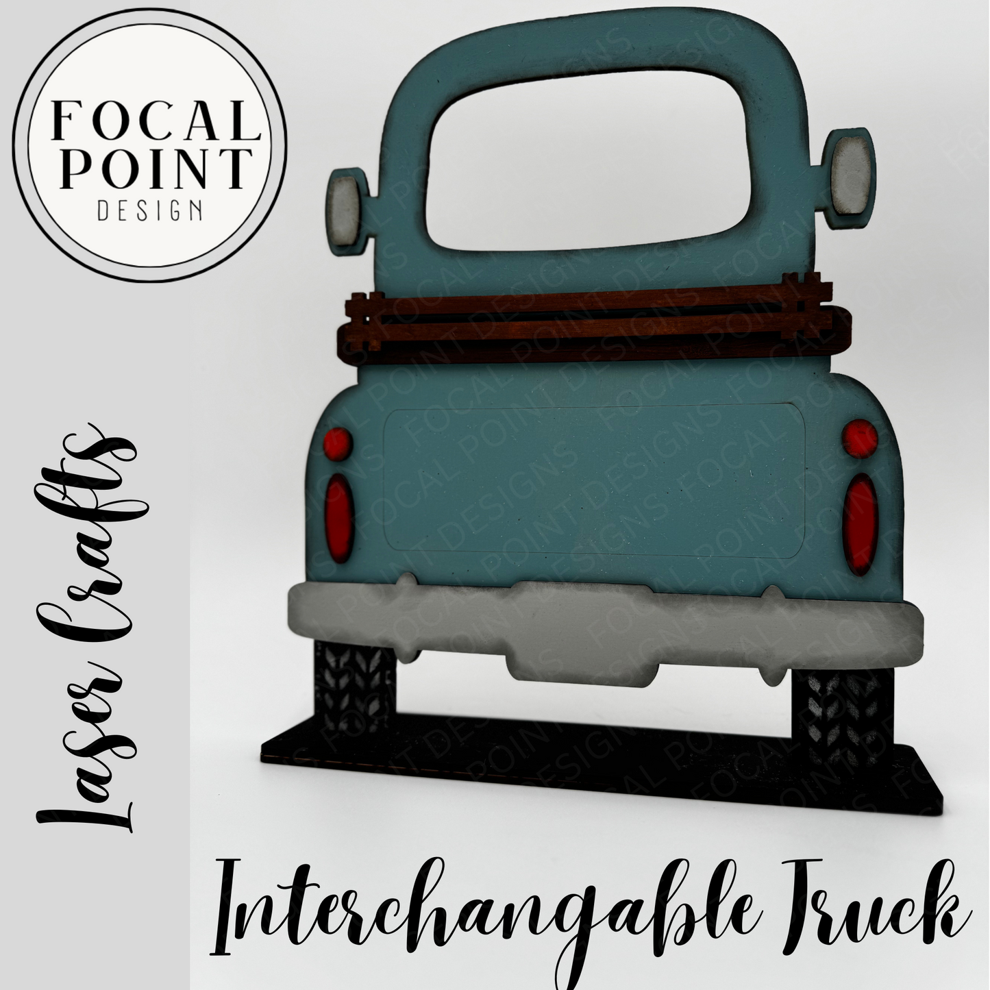Interchangeable Farmhouse Truck (Blue)
