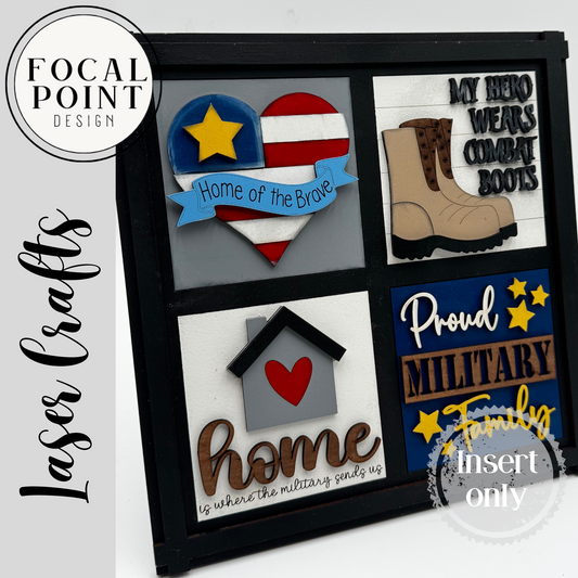 Proud Military Family Interchangeable Frame add on