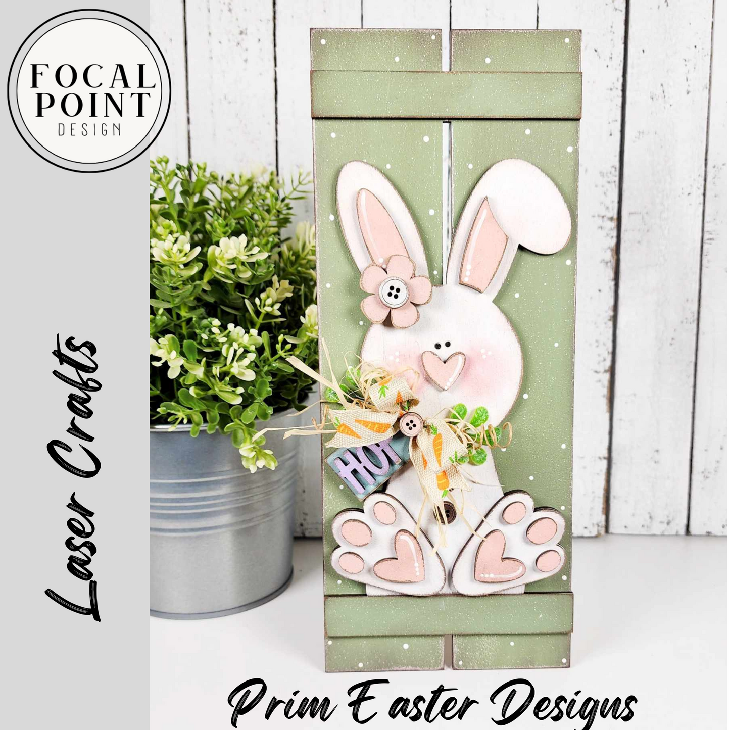 Prim Easter Bunny Shelf Sitter