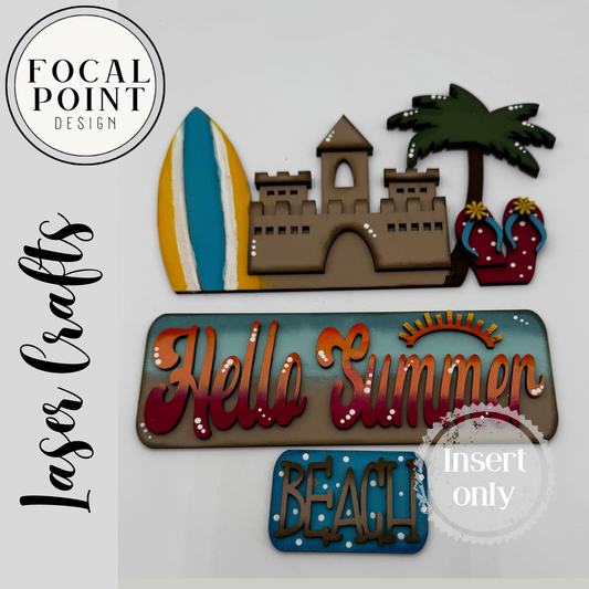 Hello Summer beach inspired add on for interchangeable truck