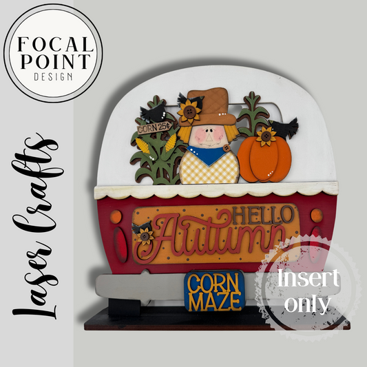 Fall Scarecrow Attachment – Interchangeable Add-On for Interchangeable Bases