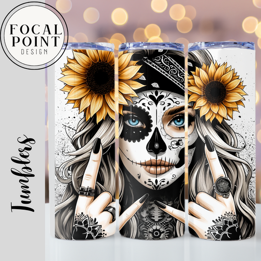 La Catrina inspired 20 oz Sublimation Tumbler