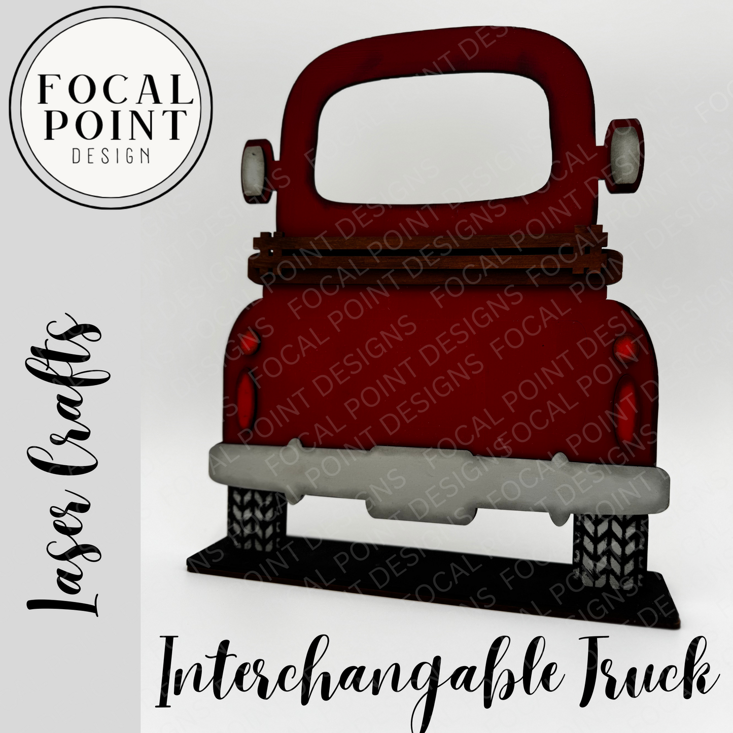 Interchangeable Farmhouse Truck (Red)