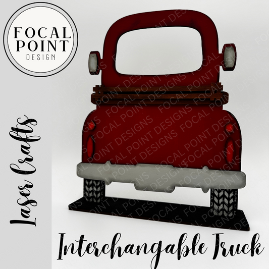 Interchangeable Farmhouse Truck (Red)