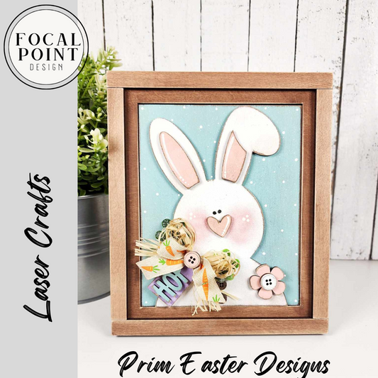 Framed Bunny Decor