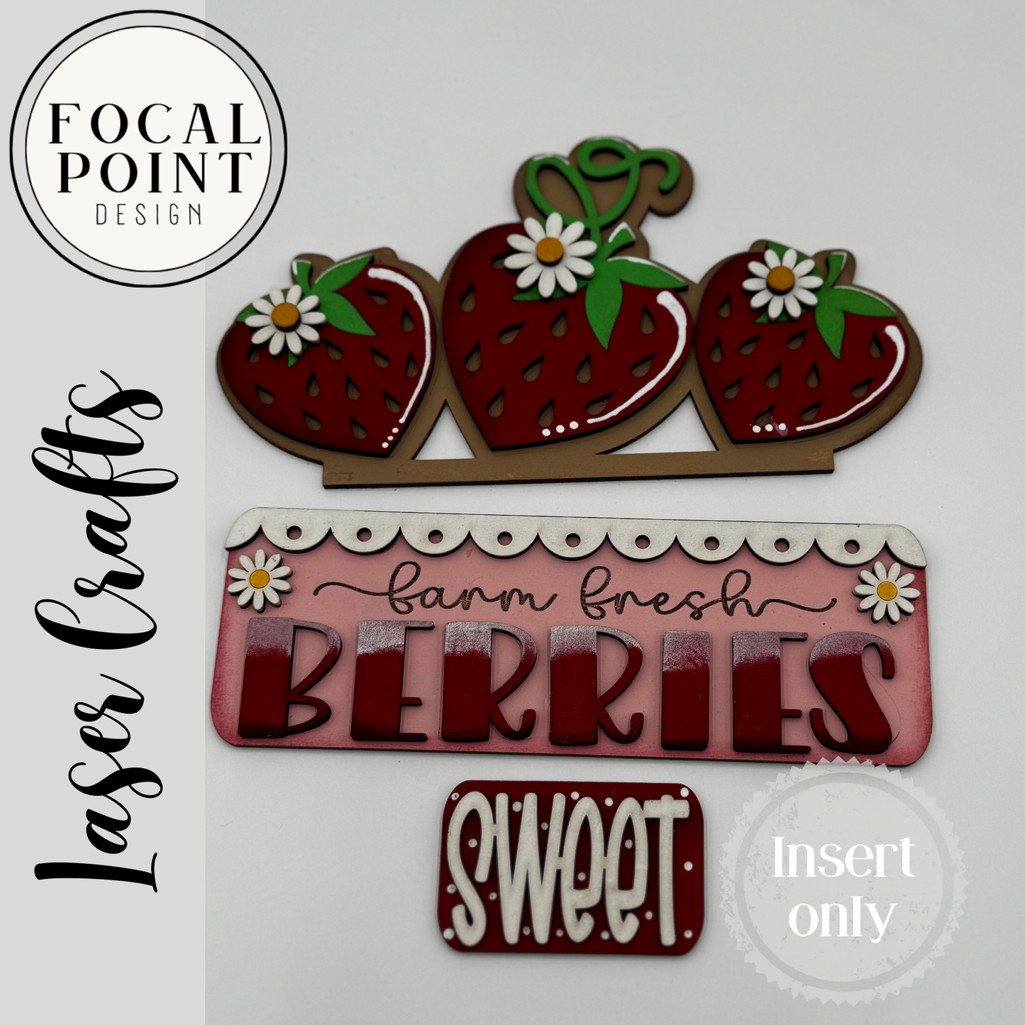 Berry Sweet Strawberry inspired add on for interchangeable truck