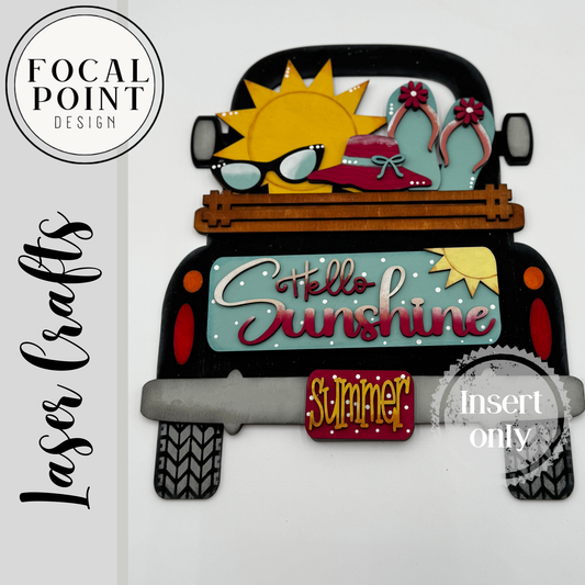 Summertime inspired add on for interchangeable trucks