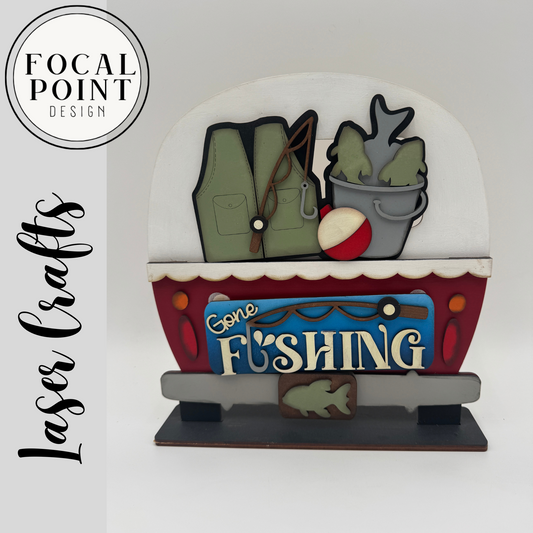 Gone Fishing – Interchangeable Sign Add-On