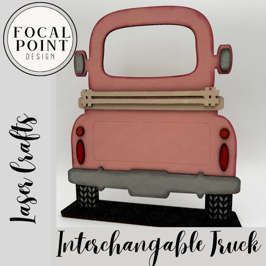 Interchangeable Farmhouse Truck (Pink)