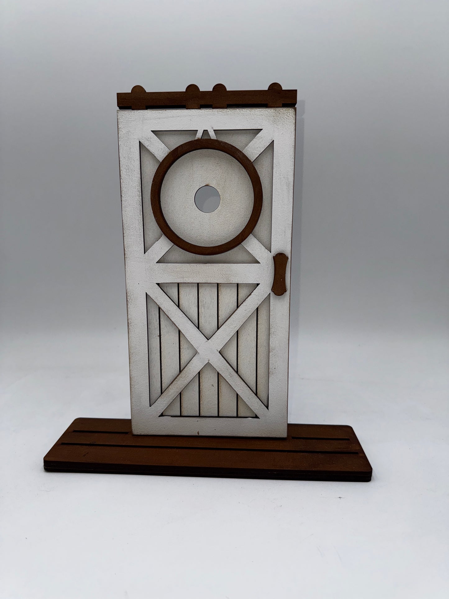 Reversible Barn Door Decorative IMulti-Slot Base