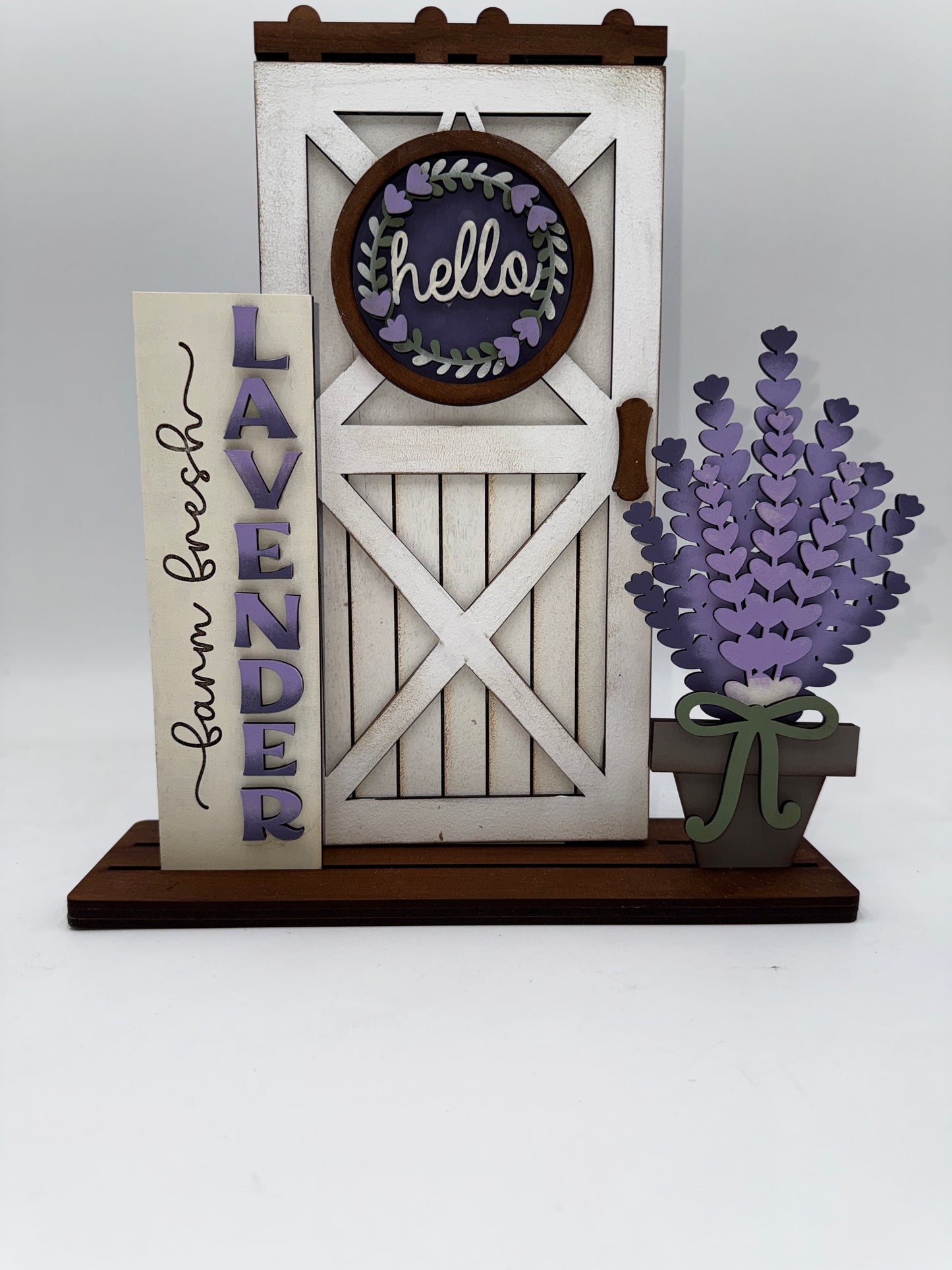 Lavender Interchangeable Barn Door Add-On Insert