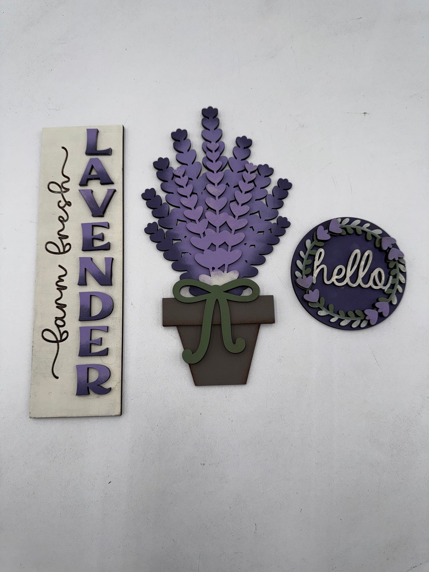 Lavender Interchangeable Barn Door Add-On Insert
